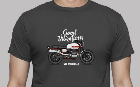Camiseta Moto Guzzi V7II Stornello